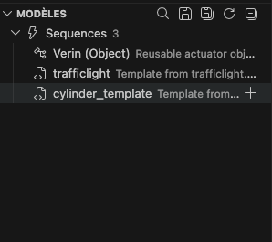 Template Explorer with reusable sequences